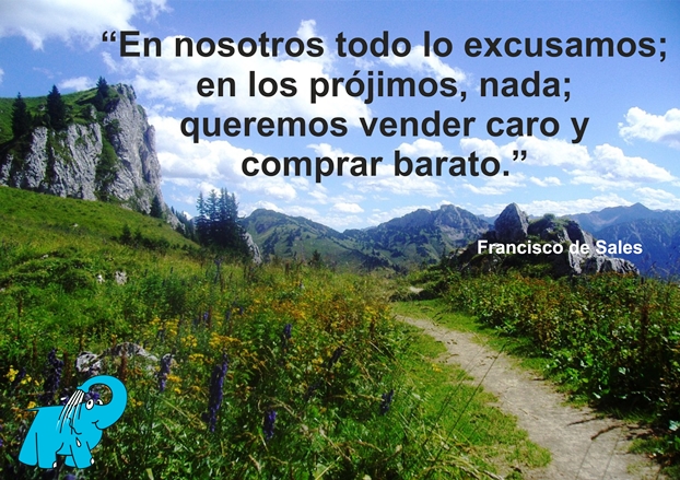 Una Enseñanza de Francisco de Sales en la Frase del Día del Elefante Azul de Avilés